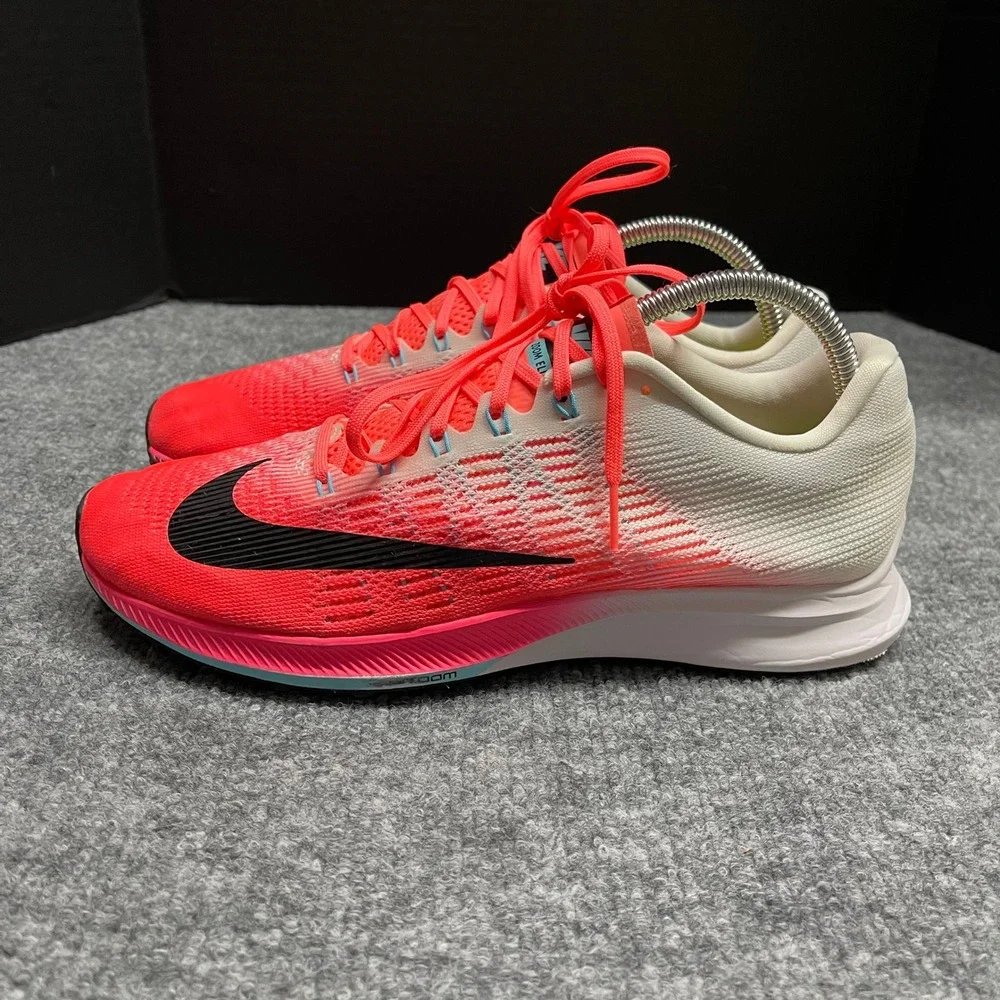 Nike‎ Air Zoom Elite 9 Womens Running Shoes Size 10 Crimson White 863770-600